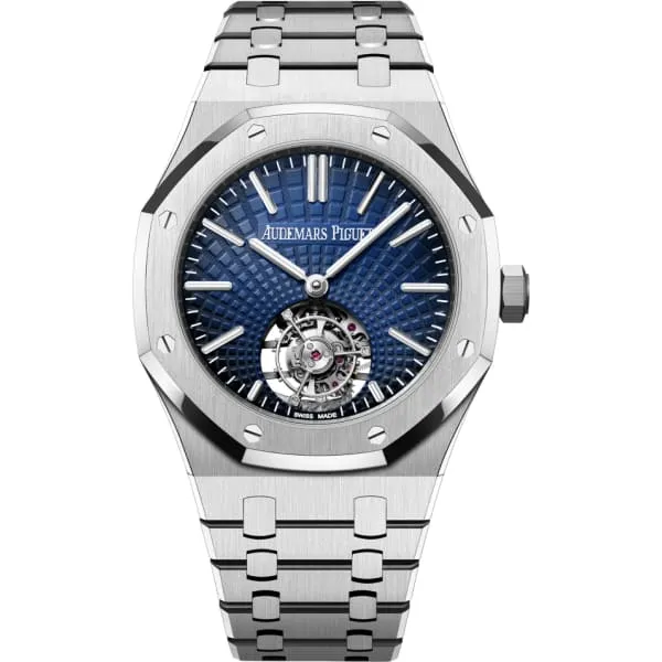 Audemars Piguet Bracelets Audemars Piguet Royal Oak Selfwinding Flying Tourbillon 41mm Mens Watch Ref 26530STOO1220ST01 Blue Dial Stainless Steel Bracelet