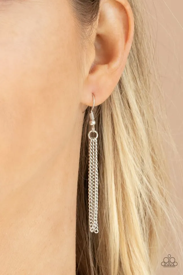 Necklaces Paparazzi Jewelry Paparazzi Necklace Glamorously Glaring Silver