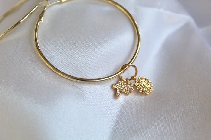 The Little Catholic Earrings Love and Faith Earrings