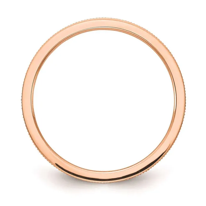 10K Rose Gold 12mm Line Pattern Stackable Band Stackable Expressions Rings 10K Rose Gold 12mm Line Pattern Stackable Band Stackable Expressions Rings