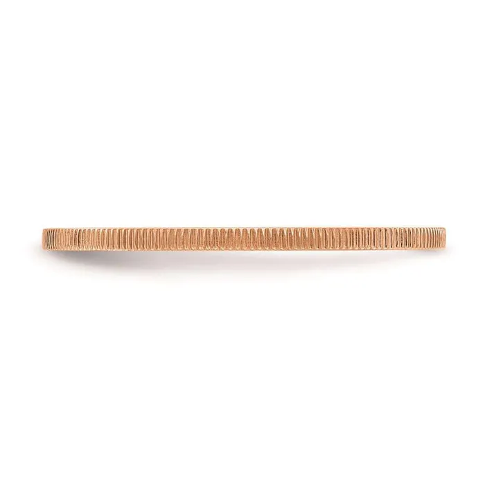 10K Rose Gold 12mm Line Pattern Stackable Band Stackable Expressions Rings 10K Rose Gold 12mm Line Pattern Stackable Band Stackable Expressions Rings