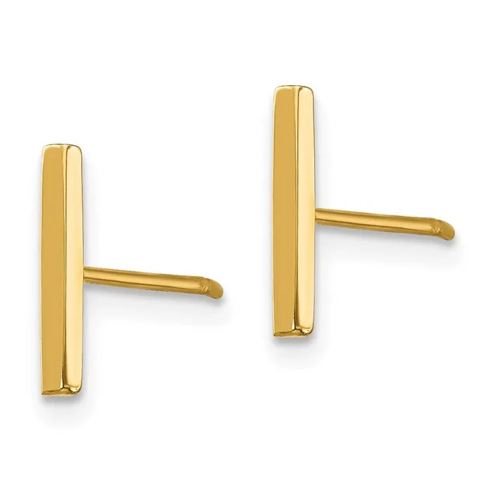 14K Bar and Ball Post Earrings Set Jewelry Earrings 14K Bar and Ball Post Earrings Set Jewelry Earrings