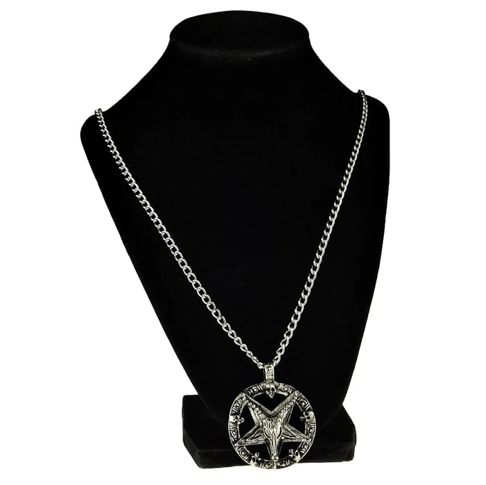 Baphomet Necklace 28 Pentagram Chain Bling Cartel Admin Necklaces