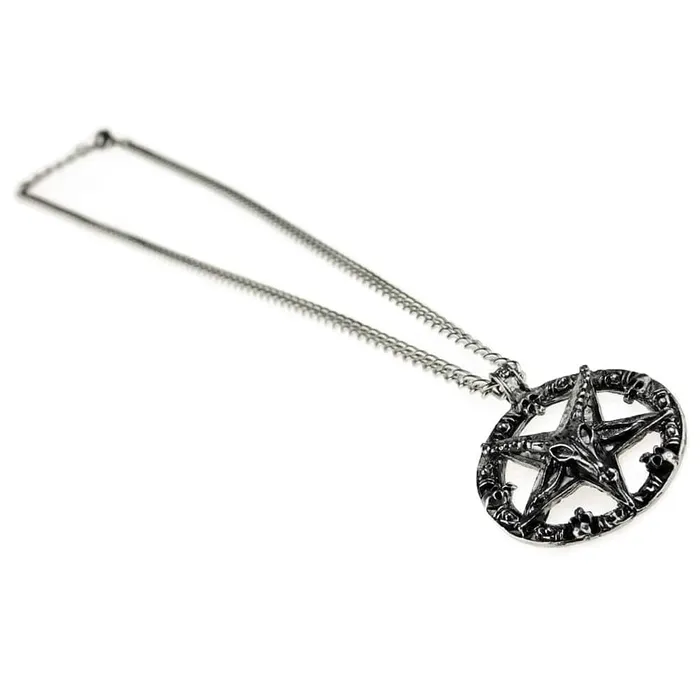 Baphomet Necklace 28 Pentagram Chain Bling Cartel Admin Necklaces