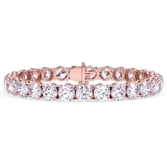 deBebians Bracelets 26 Carat Lab Grown Diamond Tennis Bracelet