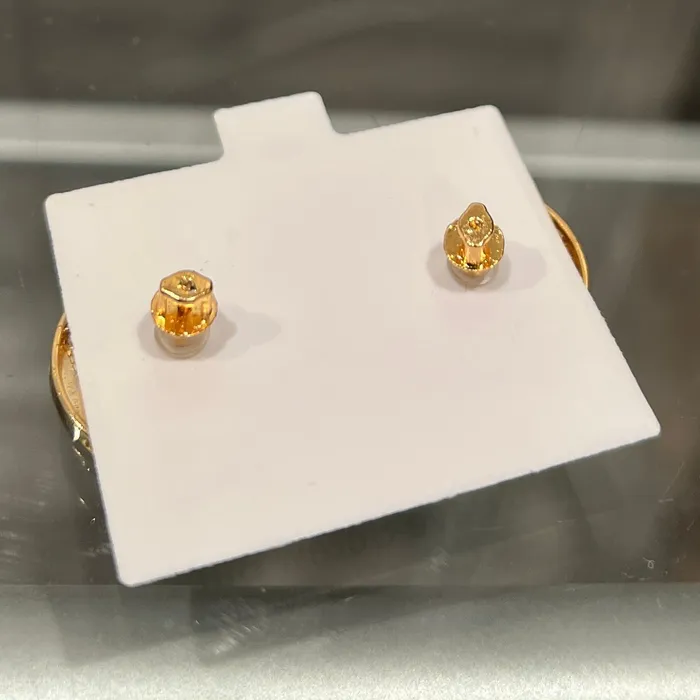 Earrings Bling Cartel 14K Gold Plated Big 22MM Round Earrings Iced Micro Pave Flooded Out Earrings Bling Cartel 14K Gold Plated Big 22MM Round Earrings Iced Micro Pave Flooded Out