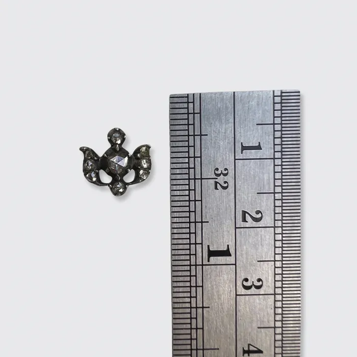 Earrings RoseCut Diamond Single Earring Stickpin Conversion 21stfinds