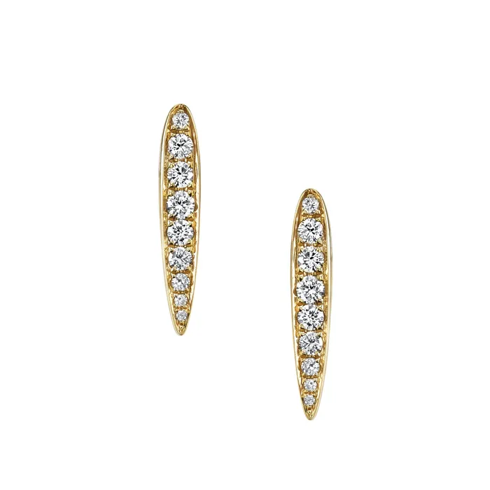 Earrings SMALL DIAMOND SPEAR EARRINGS anitako