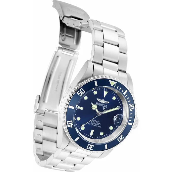 Invicta Bracelets Invicta Mens Automatic Watch Pro Diver Date Navy Blue Dial SS Bracelet 35691