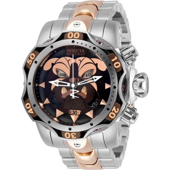 Invicta Bracelets Invicta Mens Watch Reserve Venom TT Silver and Rose Gold Tone Bracelet 30344