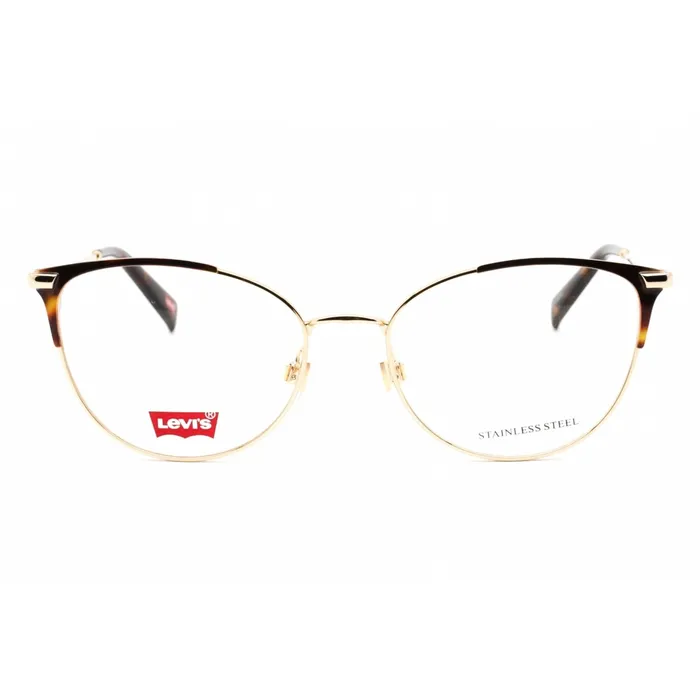 Levis Womens Eyeglasses Full Rim Gold Havana Stainless Steel LV 5025 006J 00 Levis Bracelets