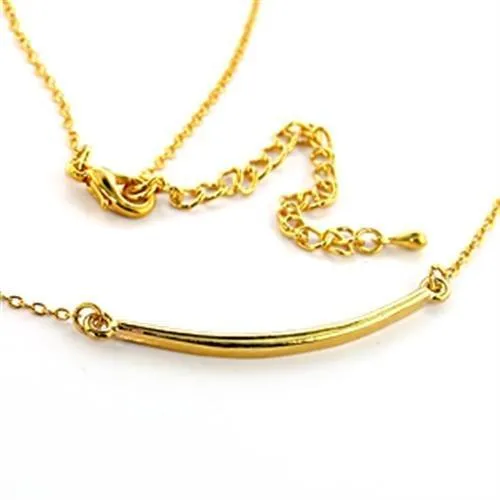 LO310 Gold Brass Pendant with No Stone Alamode Necklaces
