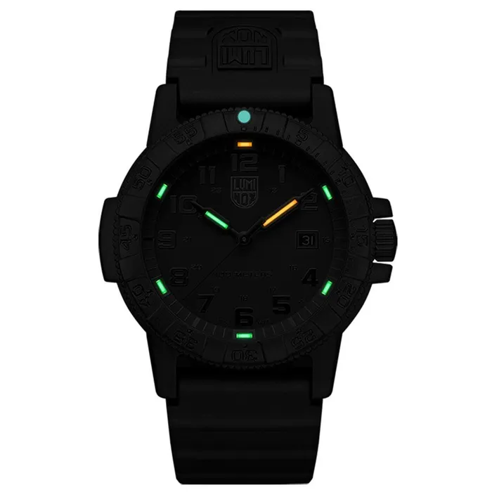 Luminox Luminox Sea Turtle Giant 0320 Mens Black Band Watch 0321BO Rings