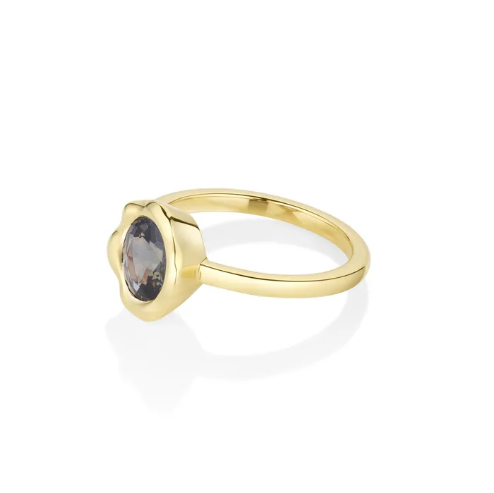 Marrow Fine Rings 158ct Color Change Sapphire Abstract Bezel Ring
