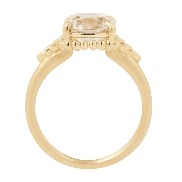 Megan Thorne Rings Cognac Wood Nymph Faye Ring