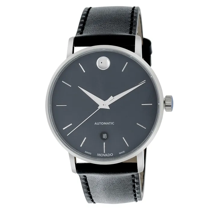 Movado Museum Classic Stainless Steel Date Mens Automatic Watch 607299 Movado Bracelets