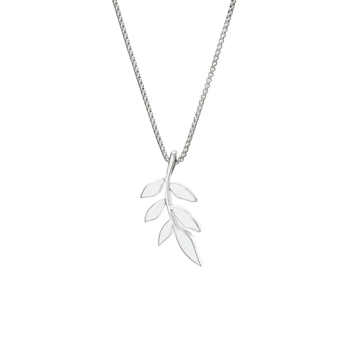Necklaces closebymejewelry Olive Branch Cremation Necklace in Sterling Silver