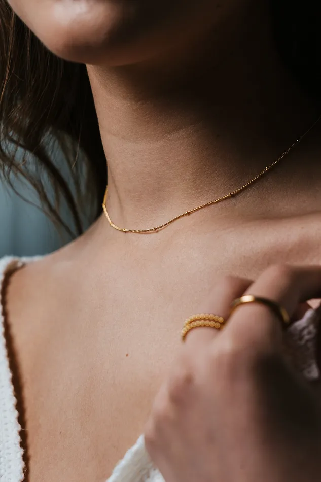 Necklaces Kty Little Bubble Choker Necklace Gold
