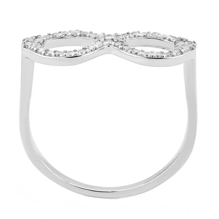 Rings Alamode DA315 No Plating Stainless Steel Ring with AAA Grade CZ in Clear