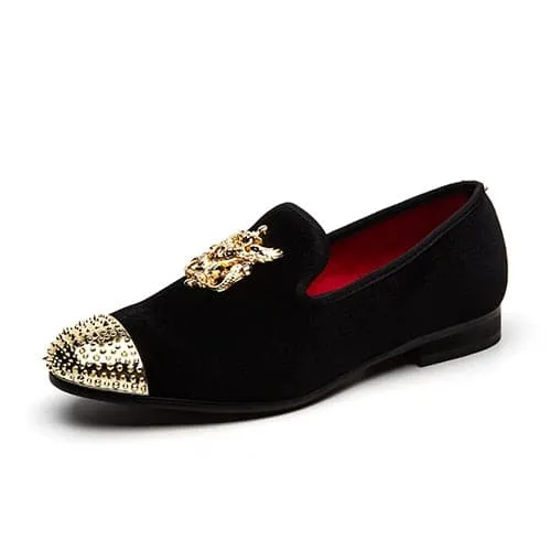 Rings Divine Inspiration Styles MEIJIANA Mens Genuine Velvet Leather Burgundy Red Loafers With Medallion Ring Designer Shoes