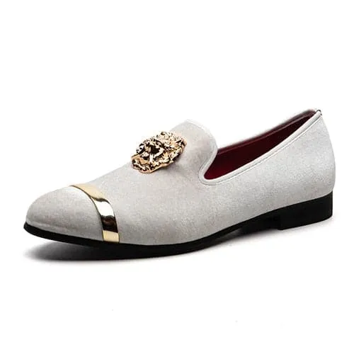 Rings Divine Inspiration Styles MEIJIANA Mens Genuine Velvet Leather Burgundy Red Loafers With Medallion Ring Designer Shoes