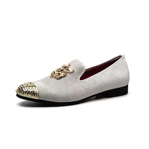 Rings Divine Inspiration Styles MEIJIANA Mens Genuine Velvet Leather Burgundy Red Loafers With Medallion Ring Designer Shoes