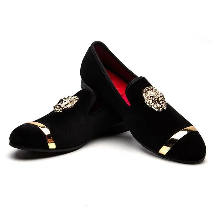 Rings Divine Inspiration Styles MEIJIANA Mens Genuine Velvet Leather Burgundy Red Loafers With Medallion Ring Designer Shoes