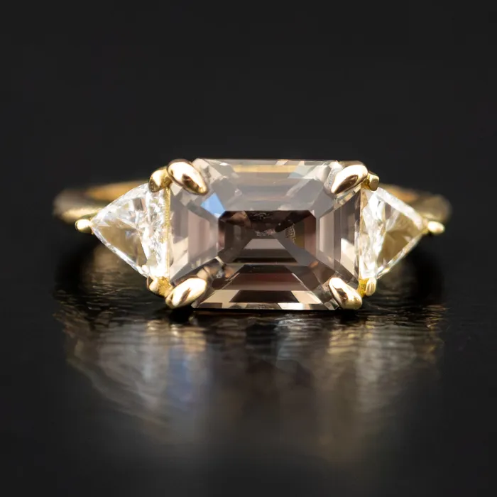 Rings Lauren Wolf Jewelry Sapphire Diamond Horizon Ring
