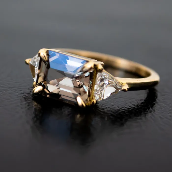 Rings Lauren Wolf Jewelry Sapphire Diamond Horizon Ring