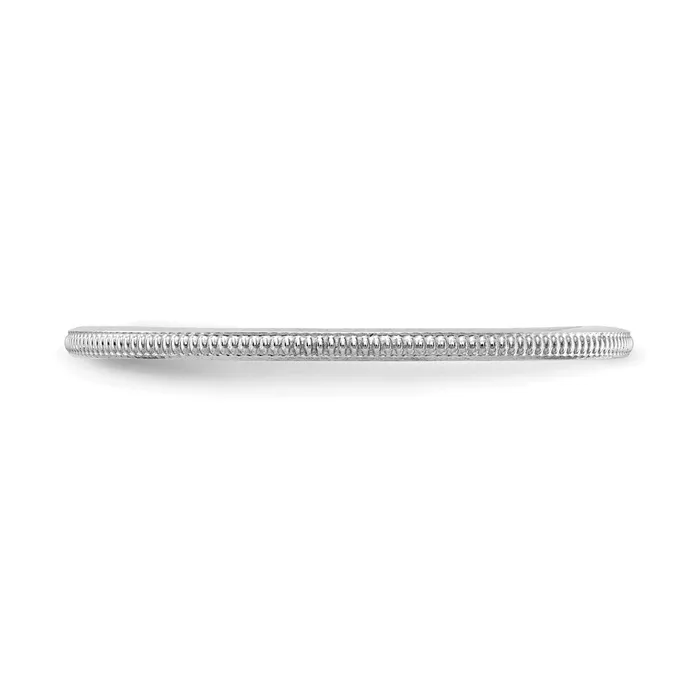 Rings Stackable Expressions 14K White Gold 12mm Milgrain Stackable Band STK19120W Rings Stackable Expressions 14K White Gold 12mm Milgrain Stackable Band STK19120W