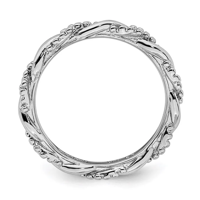 Rings Sterling Silver Stackable Expressions Blackplated Twist Ring QSK2003 Stackable Expressions Rings Sterling Silver Stackable Expressions Blackplated Twist Ring QSK2003 Stackable Expressions