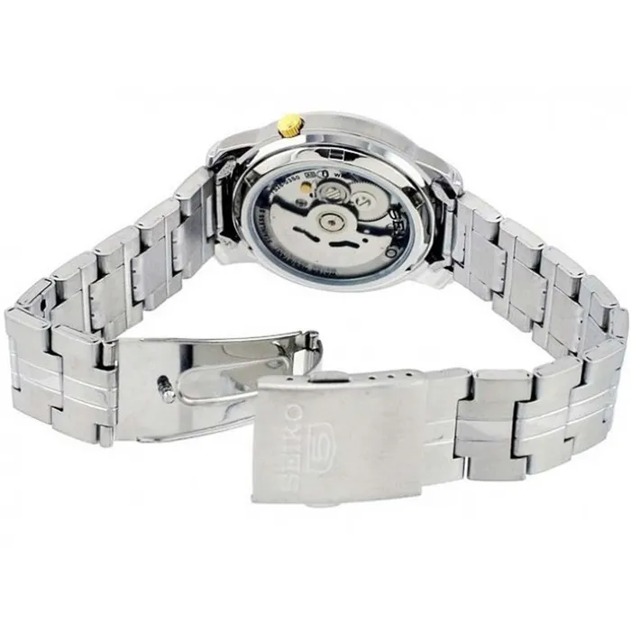 SEIKO Seiko Mens Automatic Watch Series 5 DayDate White Dial Steel Bracelet SNKL77K1 Bracelets SEIKO Seiko Mens Automatic Watch Series 5 DayDate White Dial Steel Bracelet SNKL77K1 Bracelets