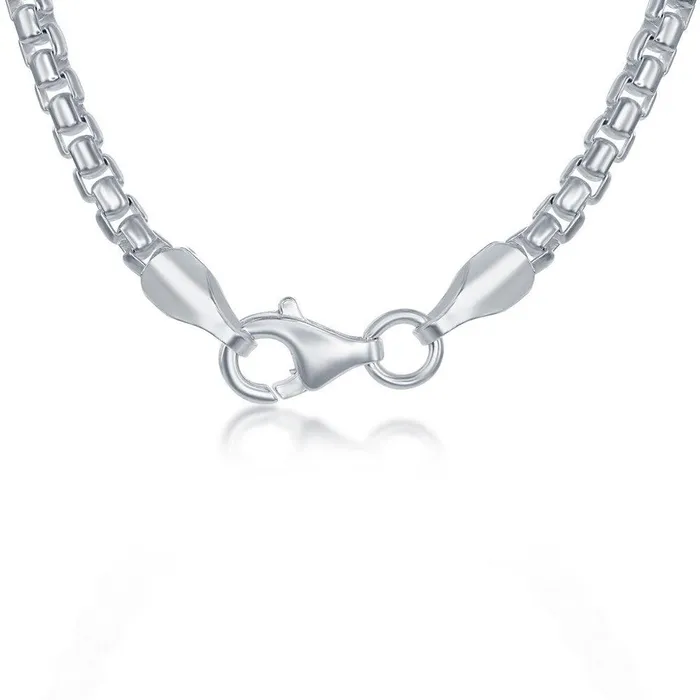 Sterling Silver Round Box Chain 20 Classic Rings Sterling Silver Round Box Chain 20 Classic Rings