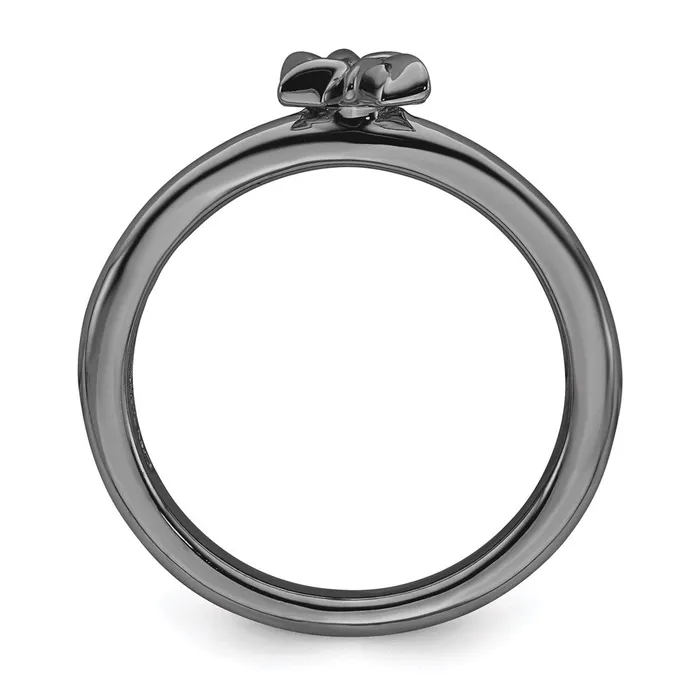 Sterling Silver Stackable Expressions Blackplated Star of David Ring QSK1950 Stackable Expressions Rings Sterling Silver Stackable Expressions Blackplated Star of David Ring QSK1950 Stackable Expressions Rings