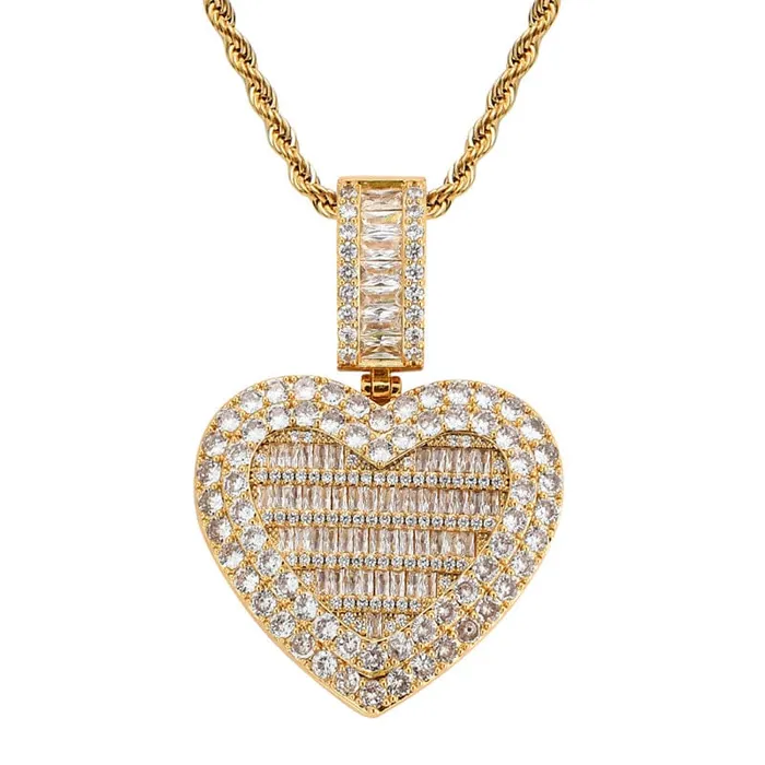 VVS Jewelry Necklaces VVS Jewelry Custom Heart Locket Photo Chain