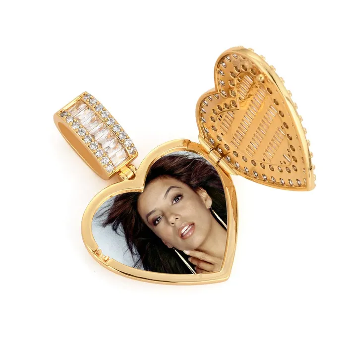 VVS Jewelry Necklaces VVS Jewelry Custom Heart Locket Photo Chain