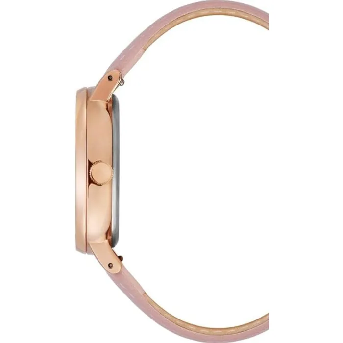 Watches Timex Womens Watch Fairfield Beige Dial Pink Leather Strap Quartz TW2T31900 Timex