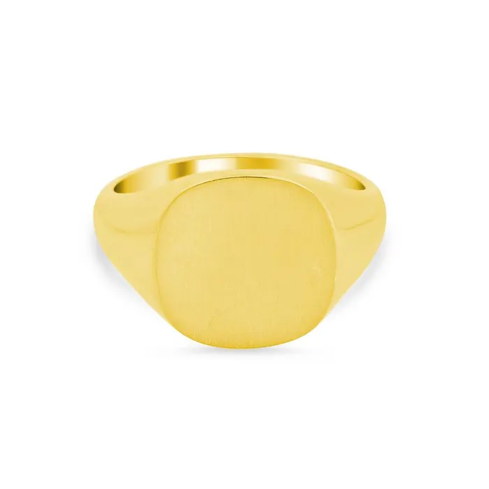 Womens Square Signet Ring Large deBebians Rings