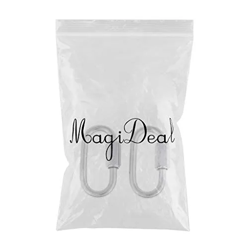 ATORSE 2 Pieces Scuba Diving Dive 316 Stainless Steel Quick Link Clip Snap Carabiner Hook Connector Gear Accessories Strong Durable Dropshipped via Social Commerce Network Bracelets