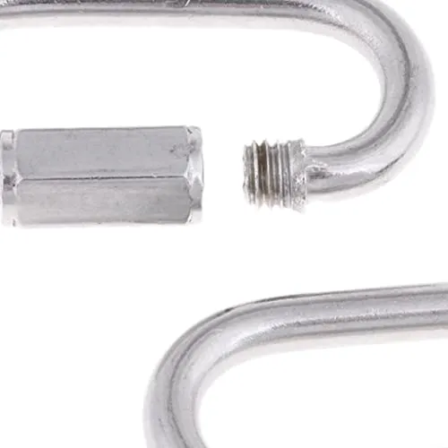 ATORSE 2 Pieces Scuba Diving Dive 316 Stainless Steel Quick Link Clip Snap Carabiner Hook Connector Gear Accessories Strong Durable Dropshipped via Social Commerce Network Bracelets