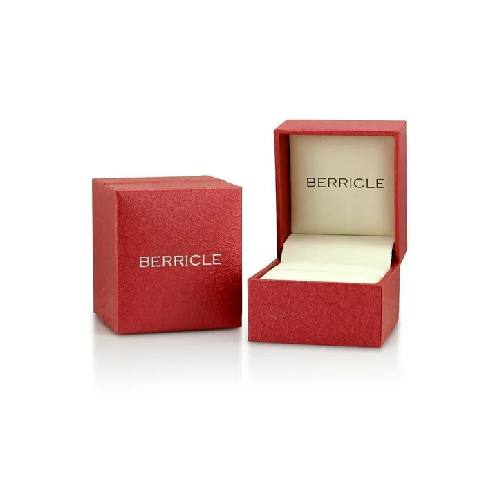 BERRICLE Rings 3Stone 125ct CZ Ring in Sterling Silver