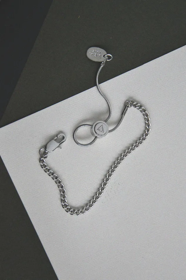 Bracelets Air Anchor Stainless Steel Hit the Curb Adjustable Chain Bracelet