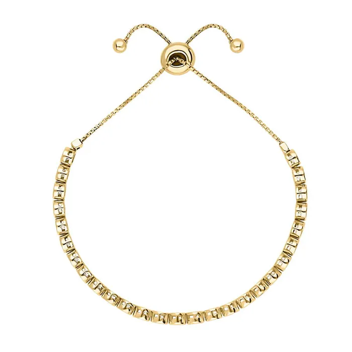 Bubble CZ Tennis Bracelet in Gold Flashed Sterling Silver 59 BERRICLE Bracelets
