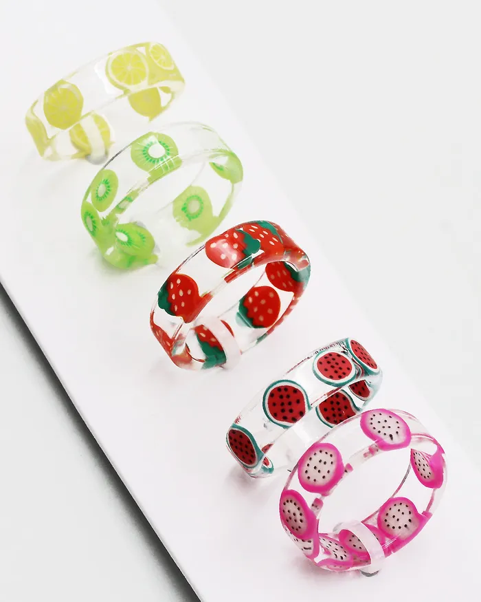 CHECK20241 Rings 5PC Assorted Fashion Ring Set