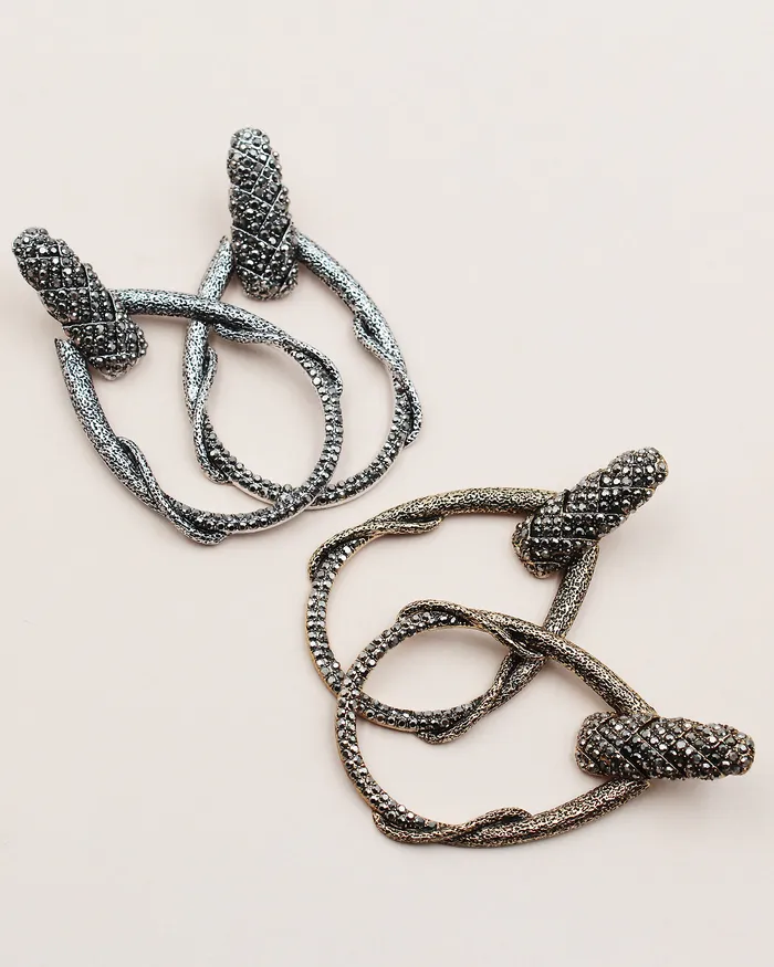 Earrings Hematite Crystal Stone Earrings 11092023