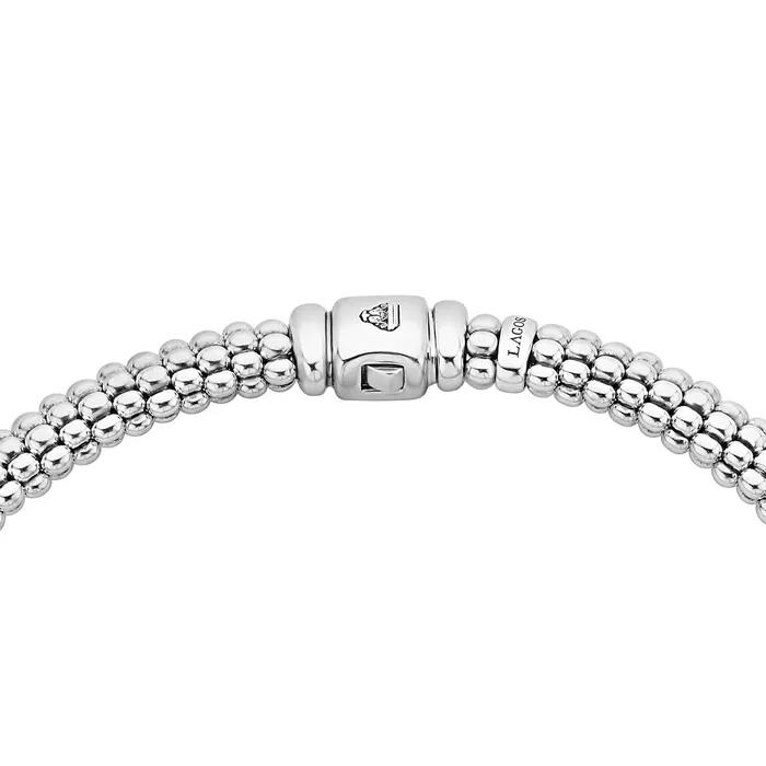 Lagos Necklaces Black Caviar Four Station Diamond Caviar Necklace Lagos Necklaces Black Caviar Four Station Diamond Caviar Necklace