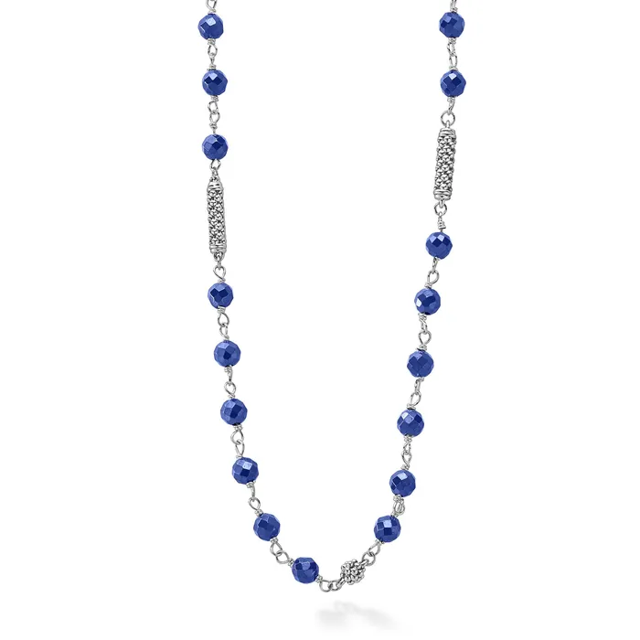 LAGOS Necklaces Caviar Icon Ultramarine Ceramic Beaded Necklace