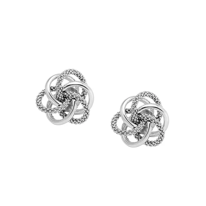 Love Knot Large Silver Love Knot Stud Earrings Lagos Earrings Love Knot Large Silver Love Knot Stud Earrings Lagos Earrings