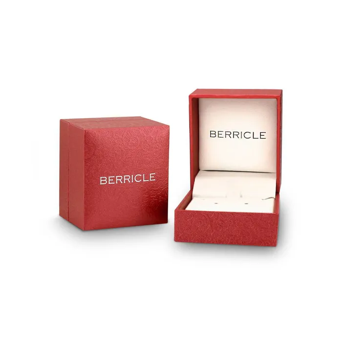 Necklaces BERRICLE Cable Teardrop CZ Necklace in Sterling Silver