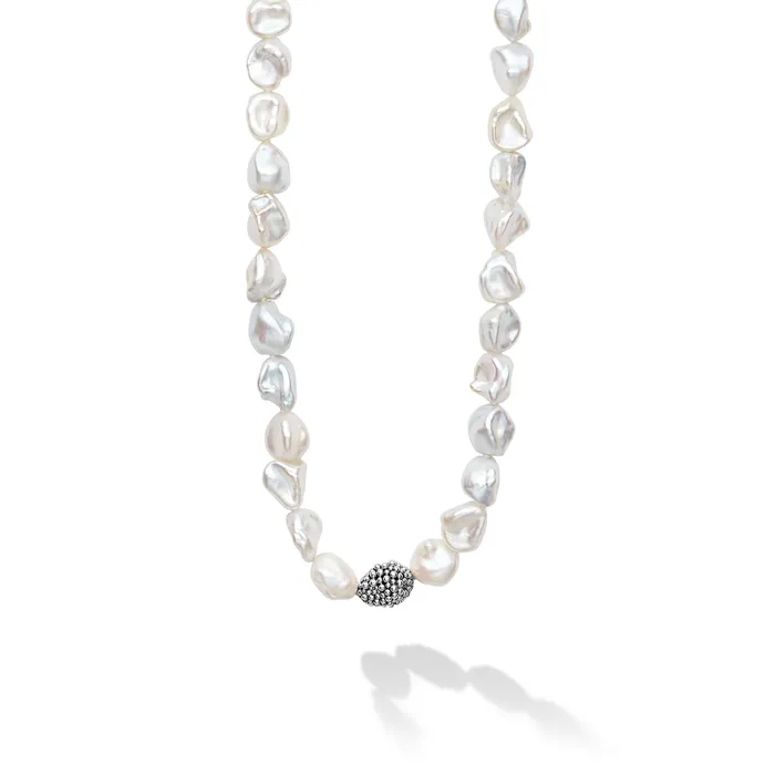 Necklaces LAGOS Luna Keshi Pearl Necklace 34 inch
